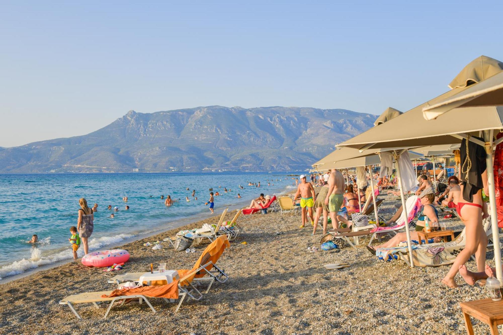 Beach Blue Villa Corinth Exterior photo